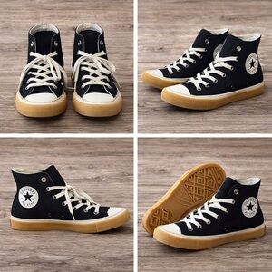 Converse Chuck Taylor All Star Retro Rubber High Top Black Gum NWOT & Box